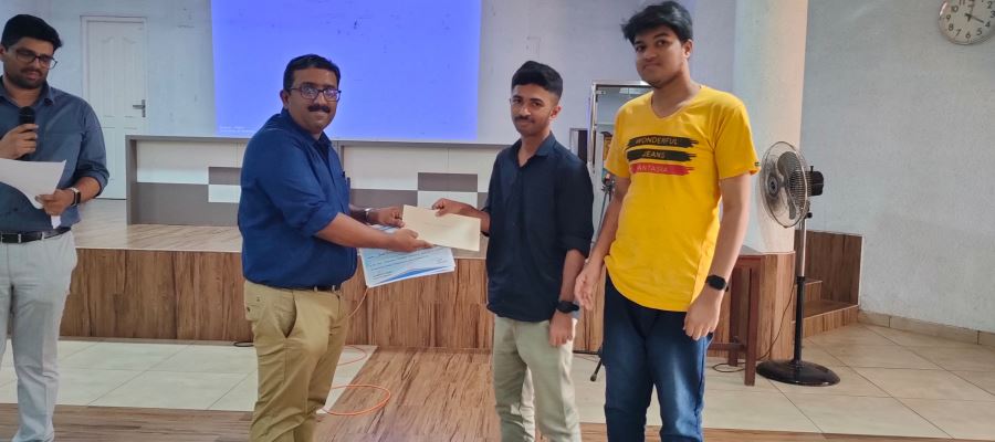 Vivek Varma and Balih A - got III prize in Paper presentation