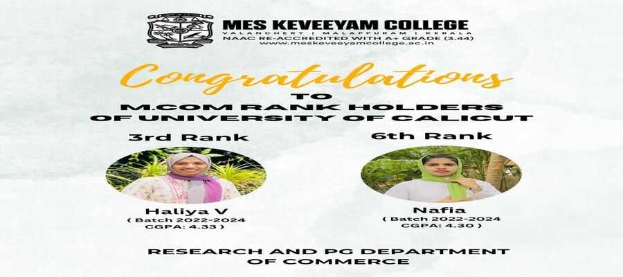M Com  Rank Holder